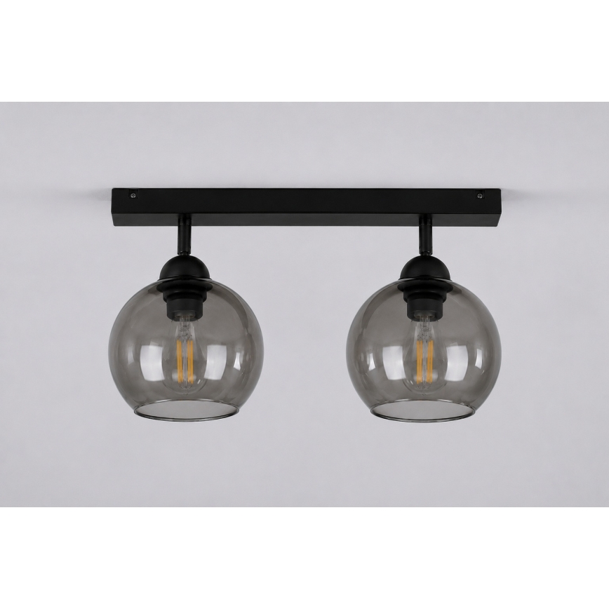 Bodové svítidlo UNO 2xE27/60W/230V černá