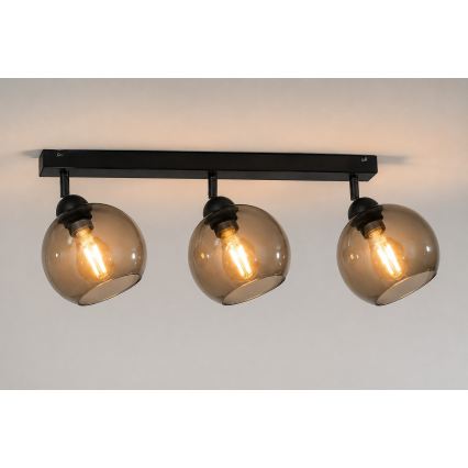 Bodové svítidlo UNO 3xE27/60W/230V černá