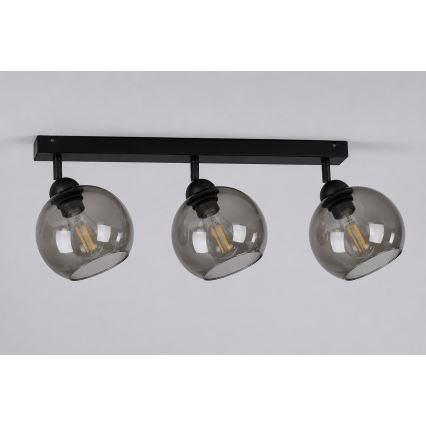 Bodové svítidlo UNO 3xE27/60W/230V černá