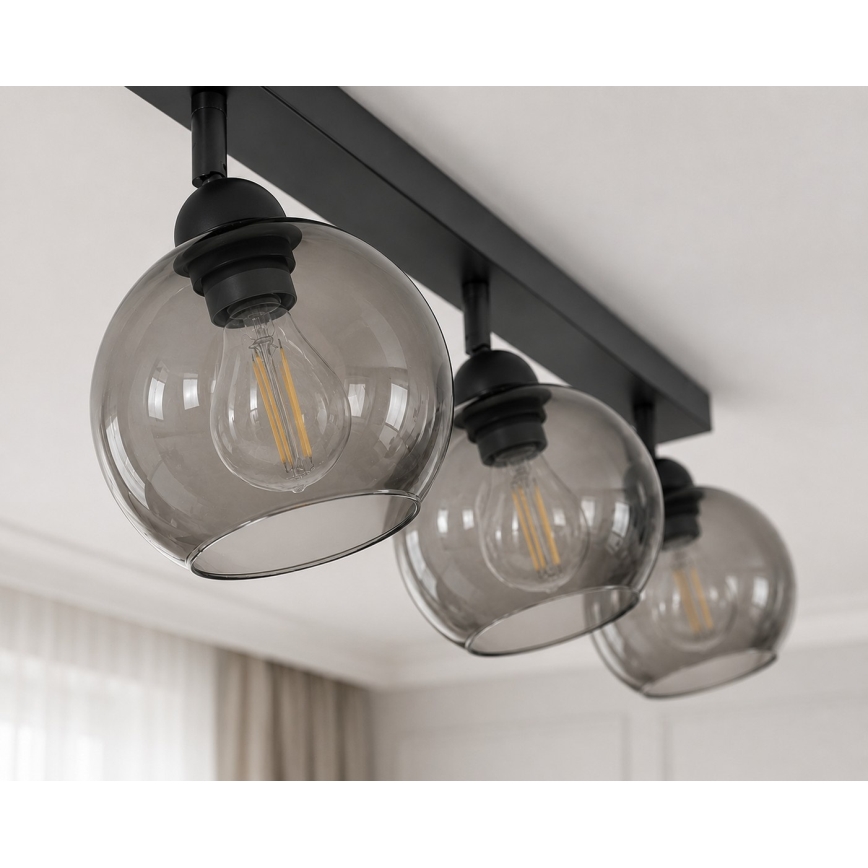 Bodové svítidlo UNO 3xE27/60W/230V černá