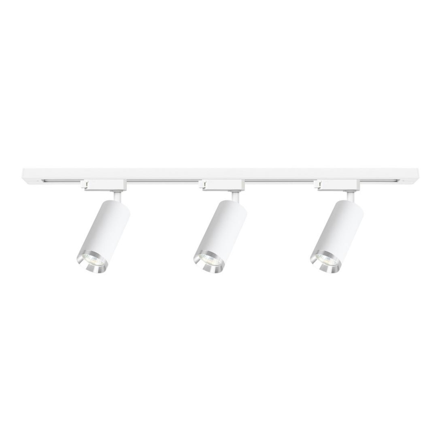 Bodové svítidlo v lištovém systému MICA 3xGU10/10W/230V bílá/matný chrom