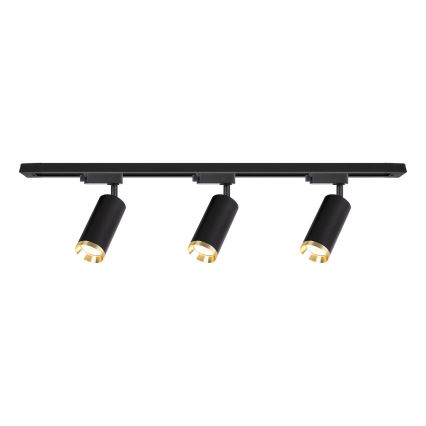 Bodové svítidlo v lištovém systému MICA 3xGU10/10W/230V černá/zlatá
