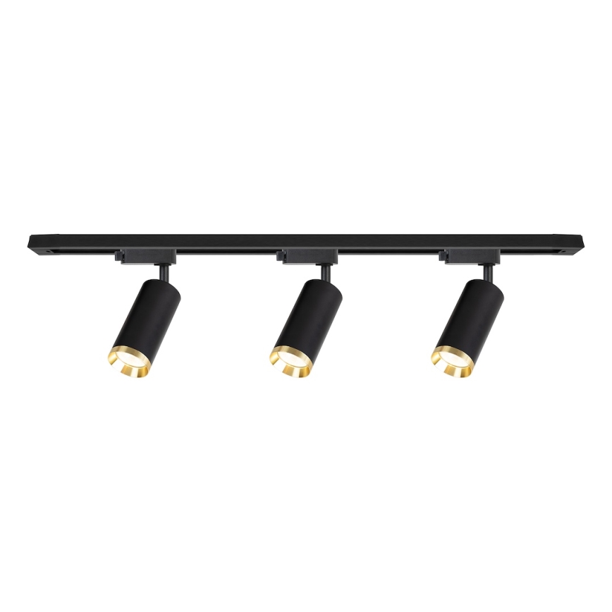 Bodové svítidlo v lištovém systému MICA 3xGU10/10W/230V černá/zlatá