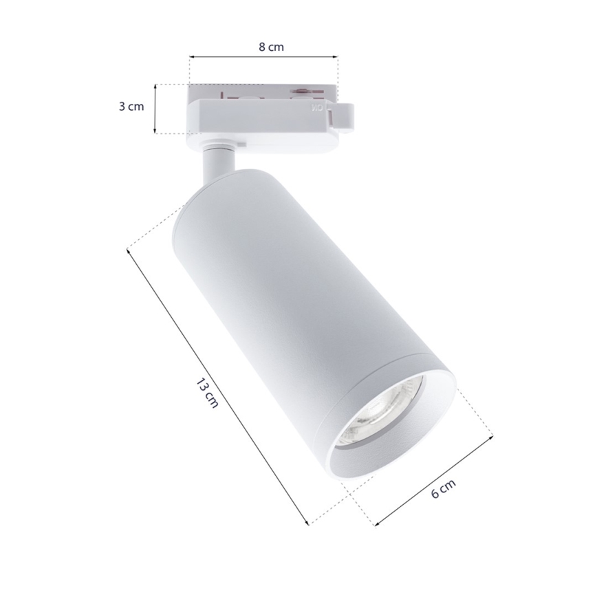 Bodové svítidlo v lištovém systému MICA 3xGU10/25W/230V bílá