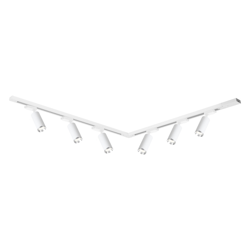 Bodové svítidlo v lištovém systému MICA 6xGU10/10W/230V bílá/matný chrom