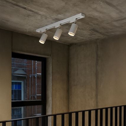 Bodové svítidlo v lištovém systému PIPE 3xGU10/10W/230V bílá
