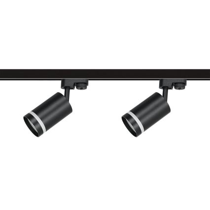 Bodové svítidlo v lištovém systému PIPE 4xGU10/10W/230V 2x1m černá