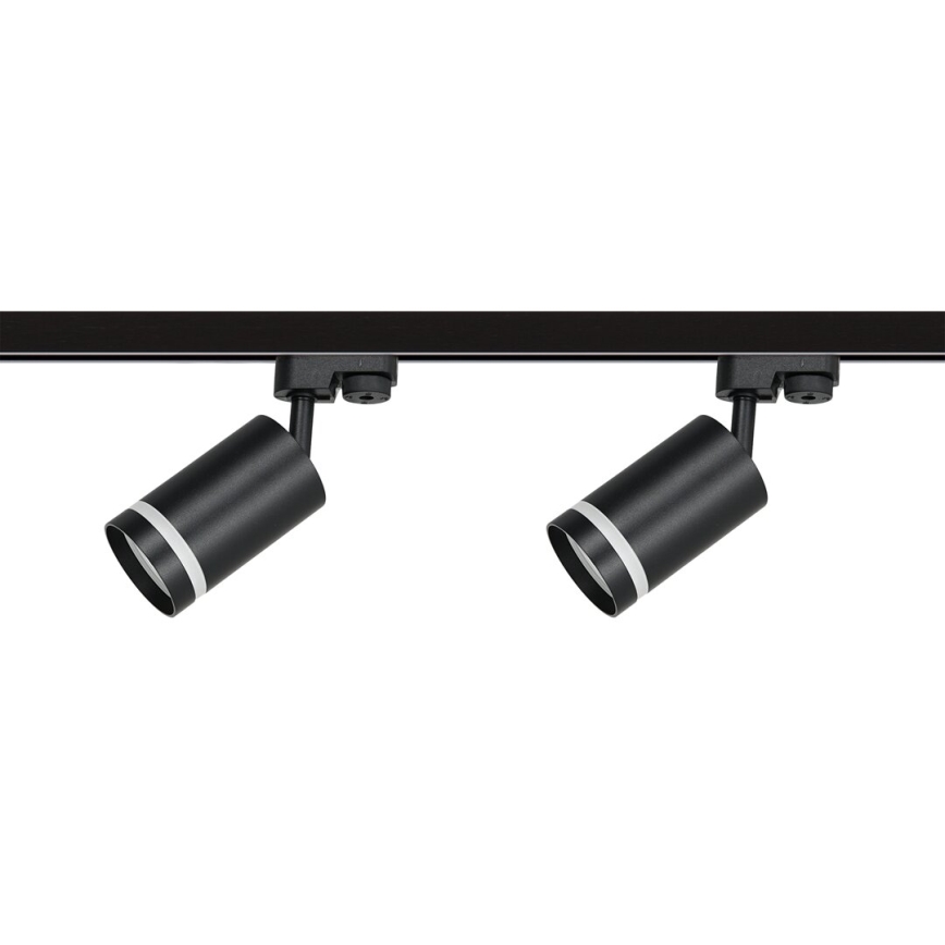 Bodové svítidlo v lištovém systému PIPE 4xGU10/10W/230V 2x1m černá