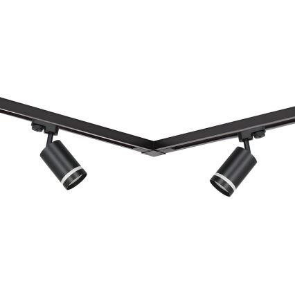 Bodové svítidlo v lištovém systému PIPE 4xGU10/10W/230V 2x1m černá
