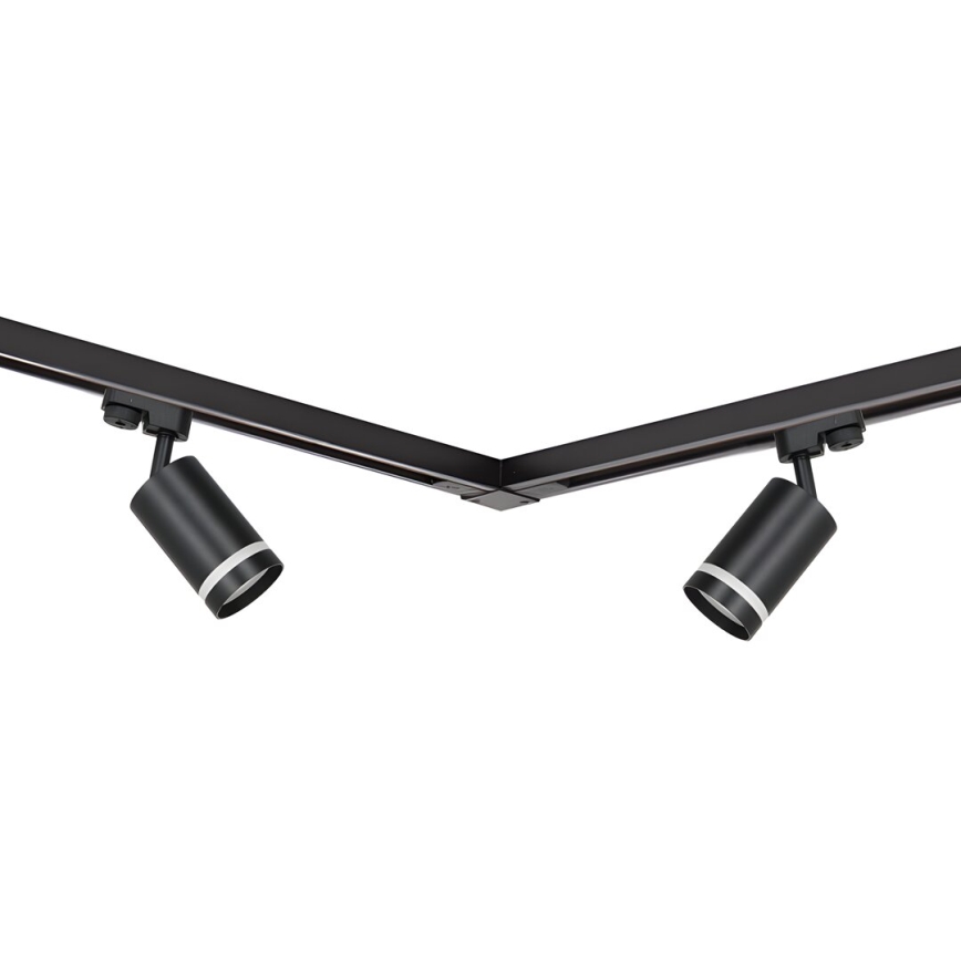 Bodové svítidlo v lištovém systému PIPE 4xGU10/10W/230V 2x1m černá