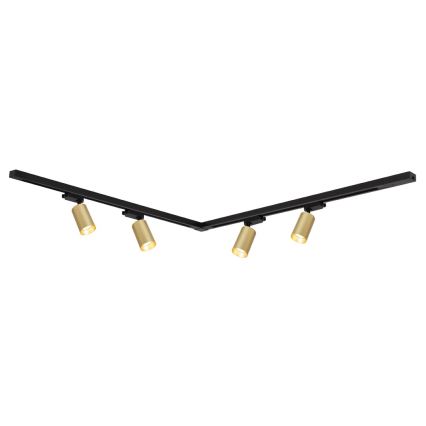 Bodové svítidlo v lištovém systému PIPE 4xGU10/10W/230V zlatá/černá