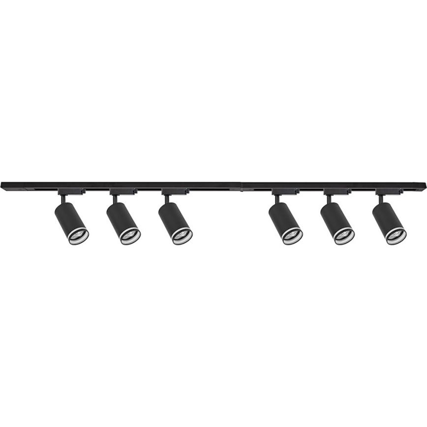 Bodové svítidlo v lištovém systému PIPE 6xGU10/10W/230V černá