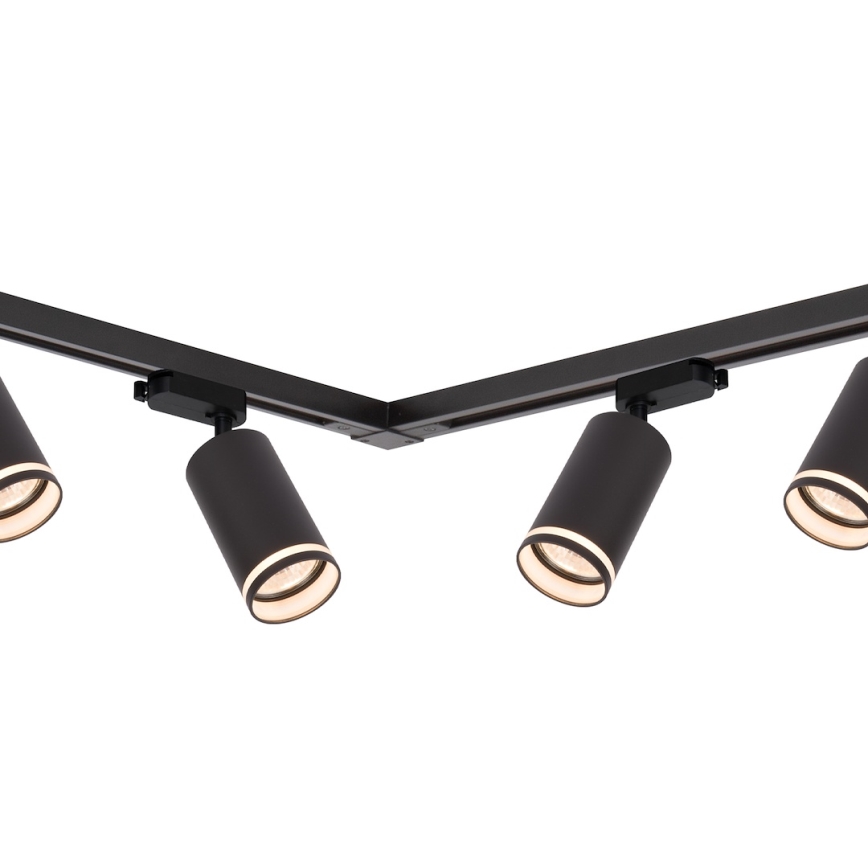 Bodové svítidlo v lištovém systému PIPE 6xGU10/10W/230V černá