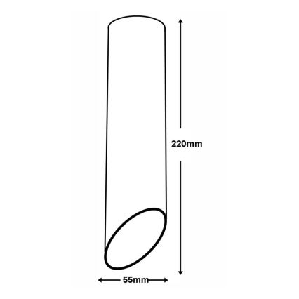 Bodové svítidlo VALDA 1xGU10/60W/230V černá