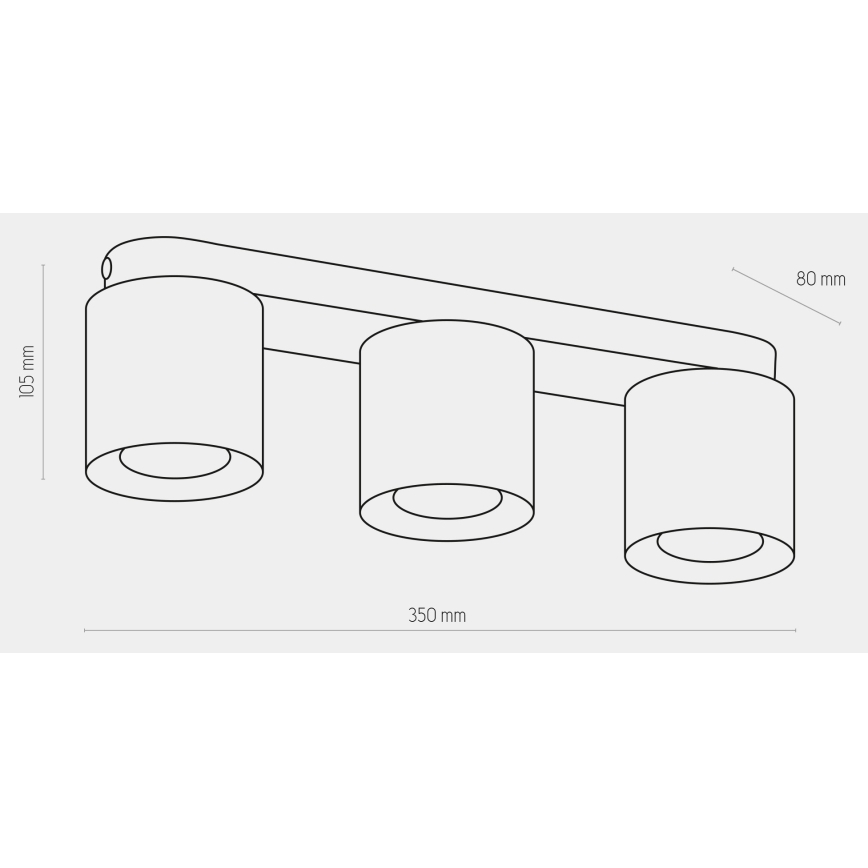 Bodové svítidlo VICO GOLD 3xGU10/10W/230V