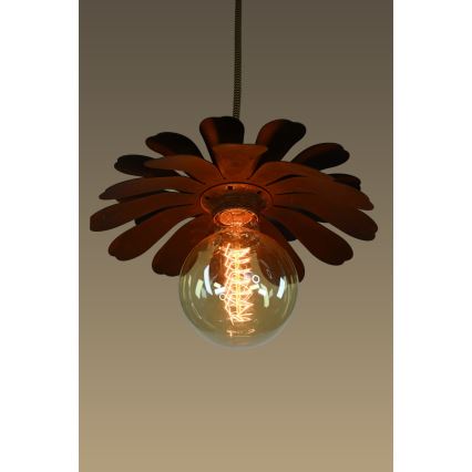 Bohemia-Design - Lustr na lanku 1xE27/60W/230V bronzová