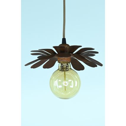 Bohemia-Design - Lustr na lanku 1xE27/60W/230V bronzová