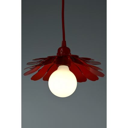 Bohemia-Design - Lustr na lanku 1xE27/60W/230V červená