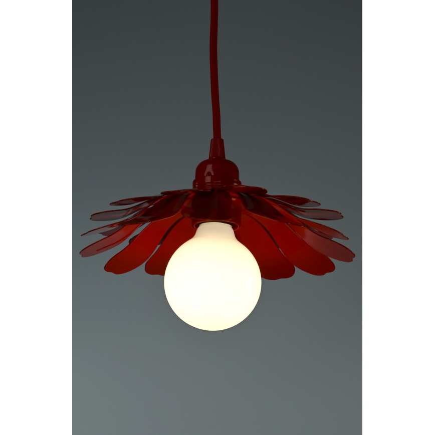 Bohemia-Design - Lustr na lanku 1xE27/60W/230V červená