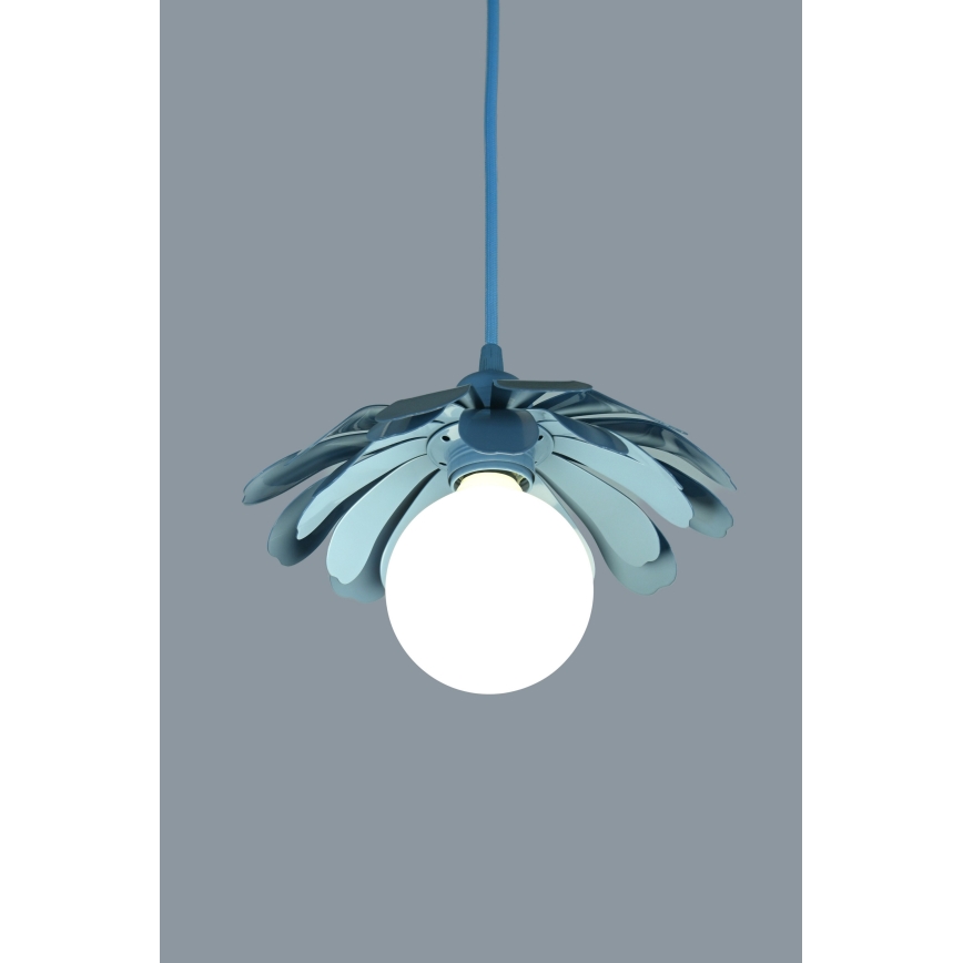 Bohemia-Design - Lustr na lanku 1xE27/60W/230V modrá