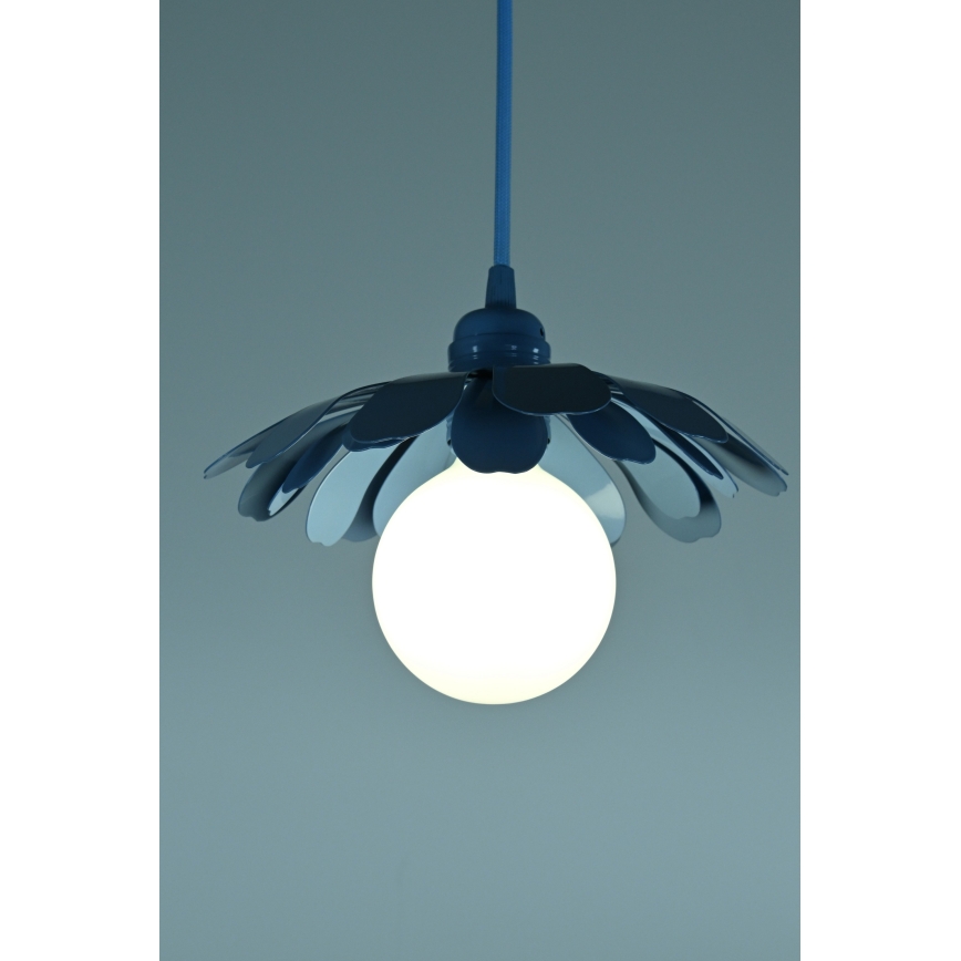 Bohemia-Design - Lustr na lanku 1xE27/60W/230V modrá