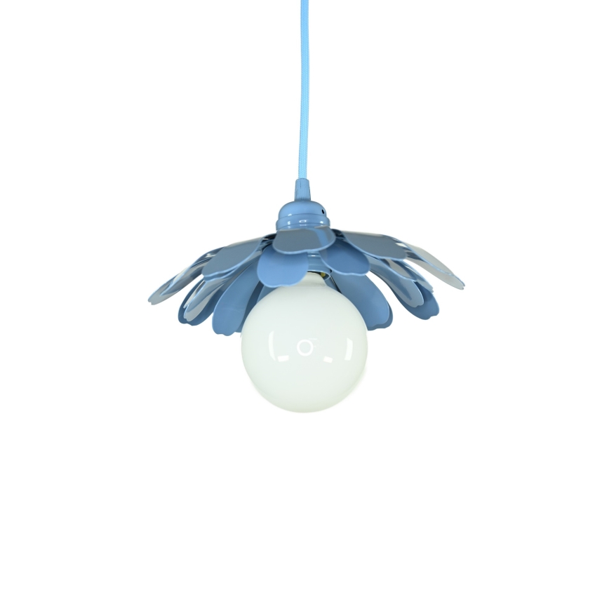 Bohemia-Design - Lustr na lanku 1xE27/60W/230V modrá