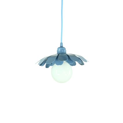 Bohemia-Design - Lustr na lanku 1xE27/60W/230V modrá