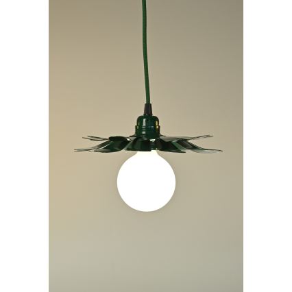 Bohemia-Design - Lustr na lanku 1xE27/60W/230V zelená