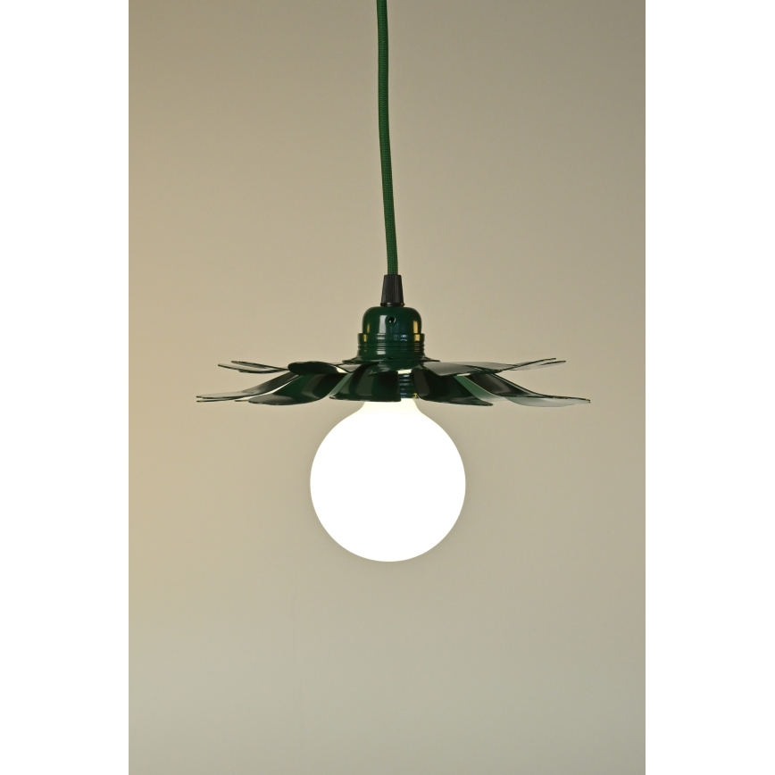 Bohemia-Design - Lustr na lanku 1xE27/60W/230V zelená