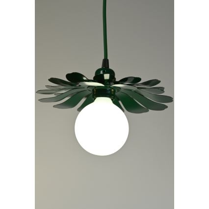 Bohemia-Design - Lustr na lanku 1xE27/60W/230V zelená