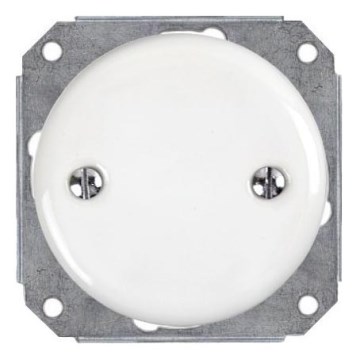 Bohemia-Design - Porcelánová retro krytka elektroinstalace bílá