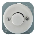 Bohemia-Design - Porcelánový retro stmívač bez rámečku 250V/10A bílá