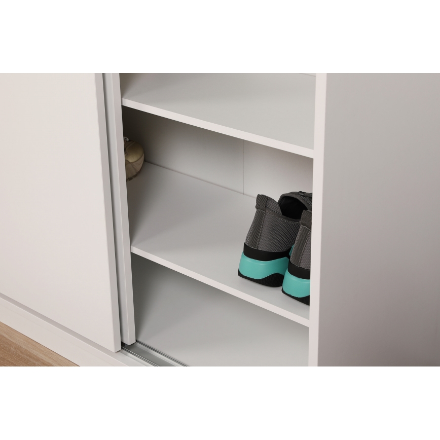 Botník 105x91 cm bílá