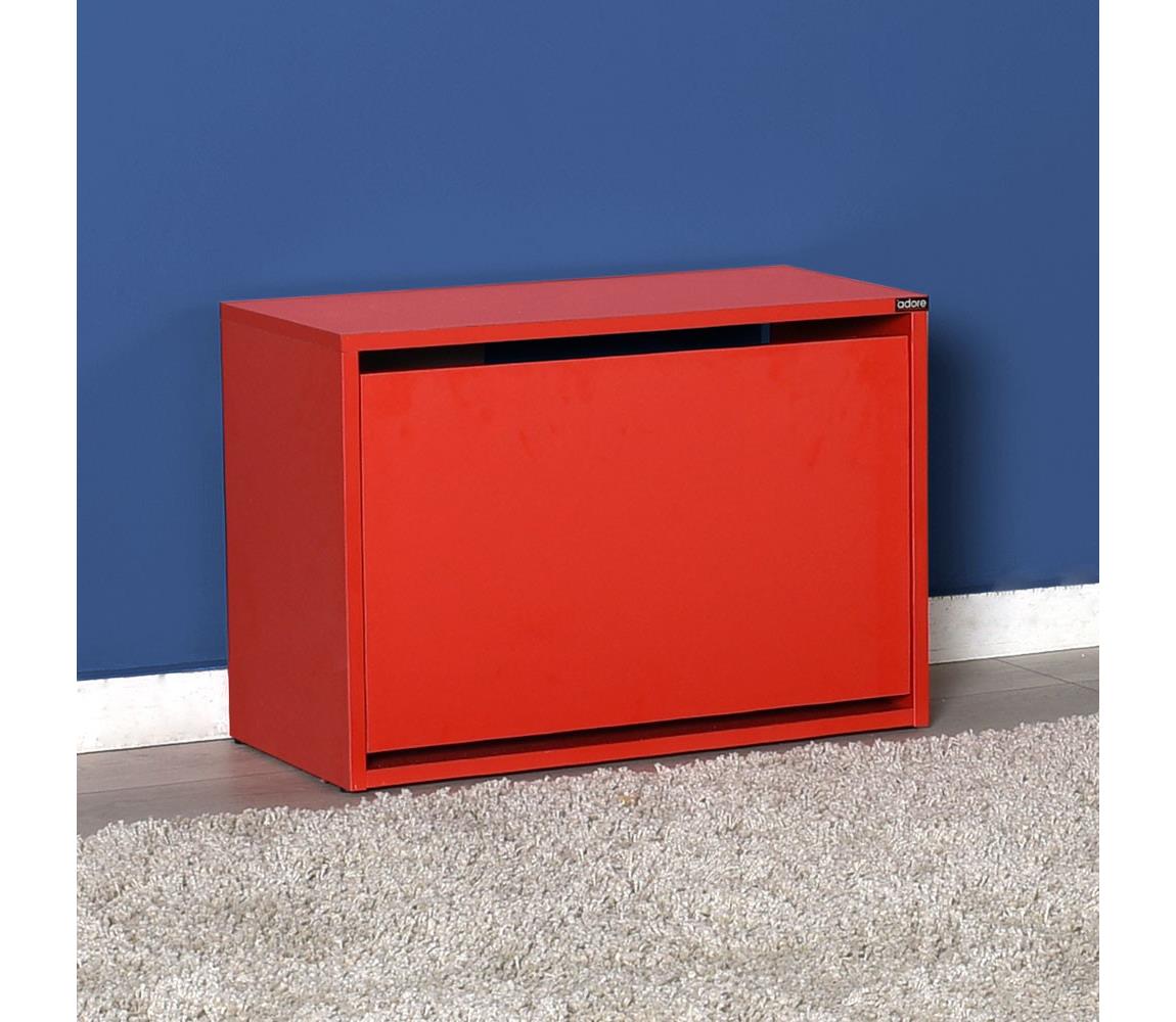 Adore Furniture Botník 42x60 cm červená 