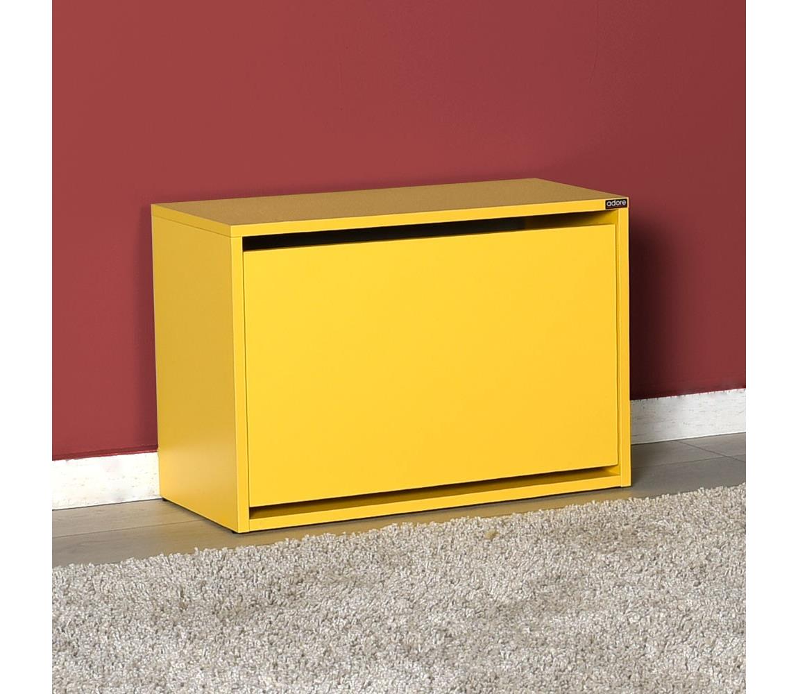 Adore Furniture Botník 42x60 cm žlutá 
