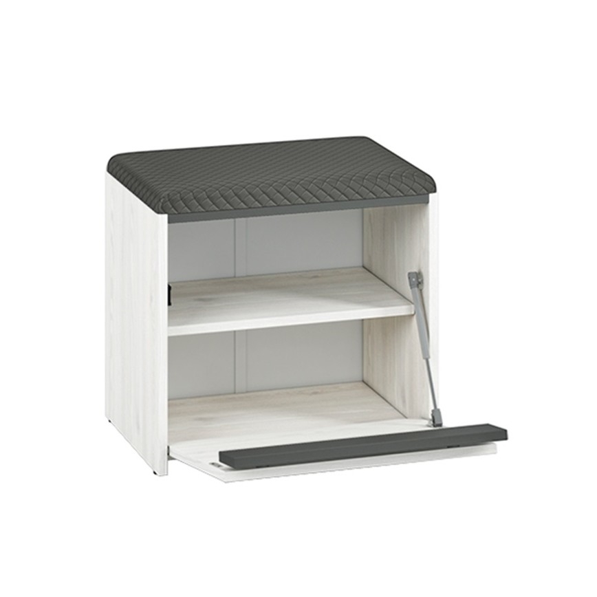 Botník CALLA 47x50 cm bílá/šedá