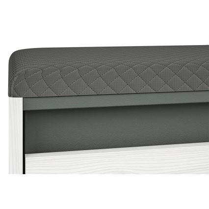 Botník CALLA 47x50 cm bílá/šedá