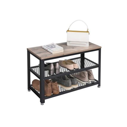 Botník DAVOR 73x45x30 cm hnědá/černá