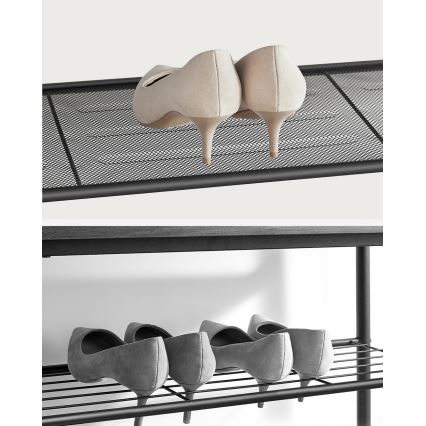 Botník DAVOR hnědá/černá