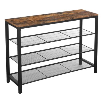 Botník DAVOR hnědá/černá