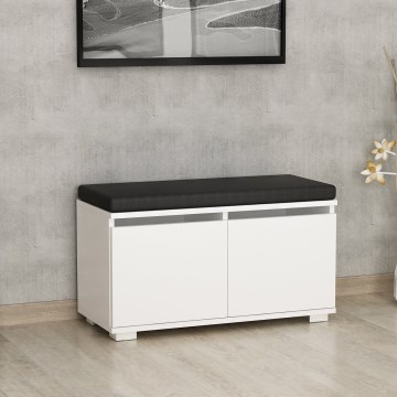 Botník DRAGO 42x80 cm bílá/černá