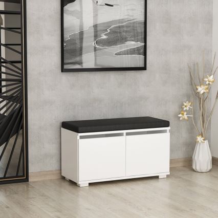 Botník DRAGO 42x80 cm bílá/černá