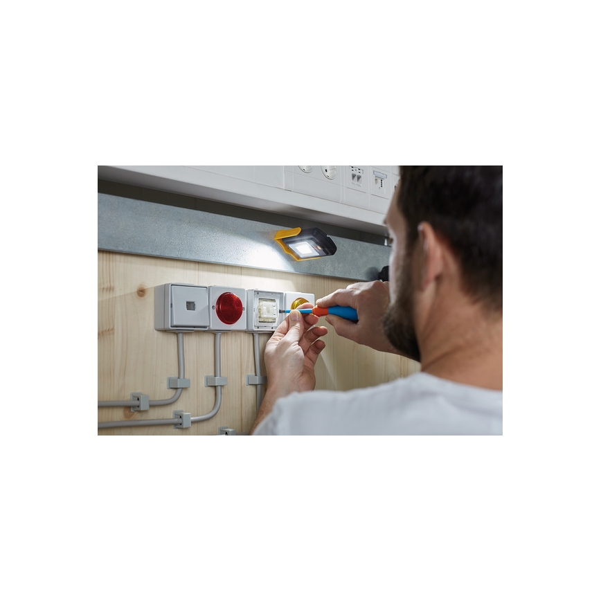 Brennenstuhl - LED Pracovní svítilna LED/3xAAA oranžová