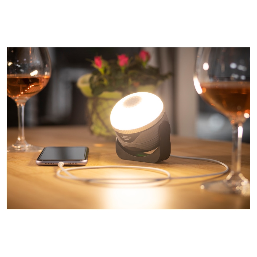 Brennenstuhl - LED Venkovní lampa s reproduktorem LED/3W/5V 4000 mAh IP44