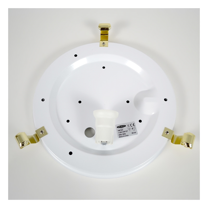 Bright light 70873/91/43 - Stropní a nástěnné svítidlo ALABASTR PL1/CR 1xE27/60W