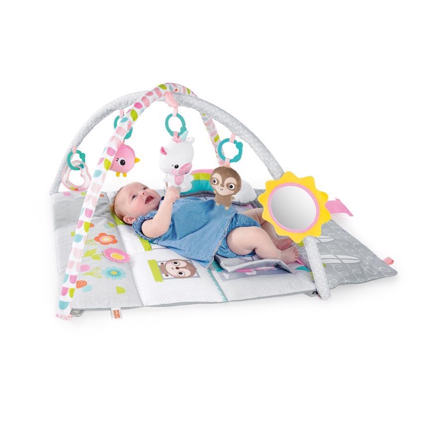 Bright Starts - Dětská hrací deka FLOORS OF FUN domeček