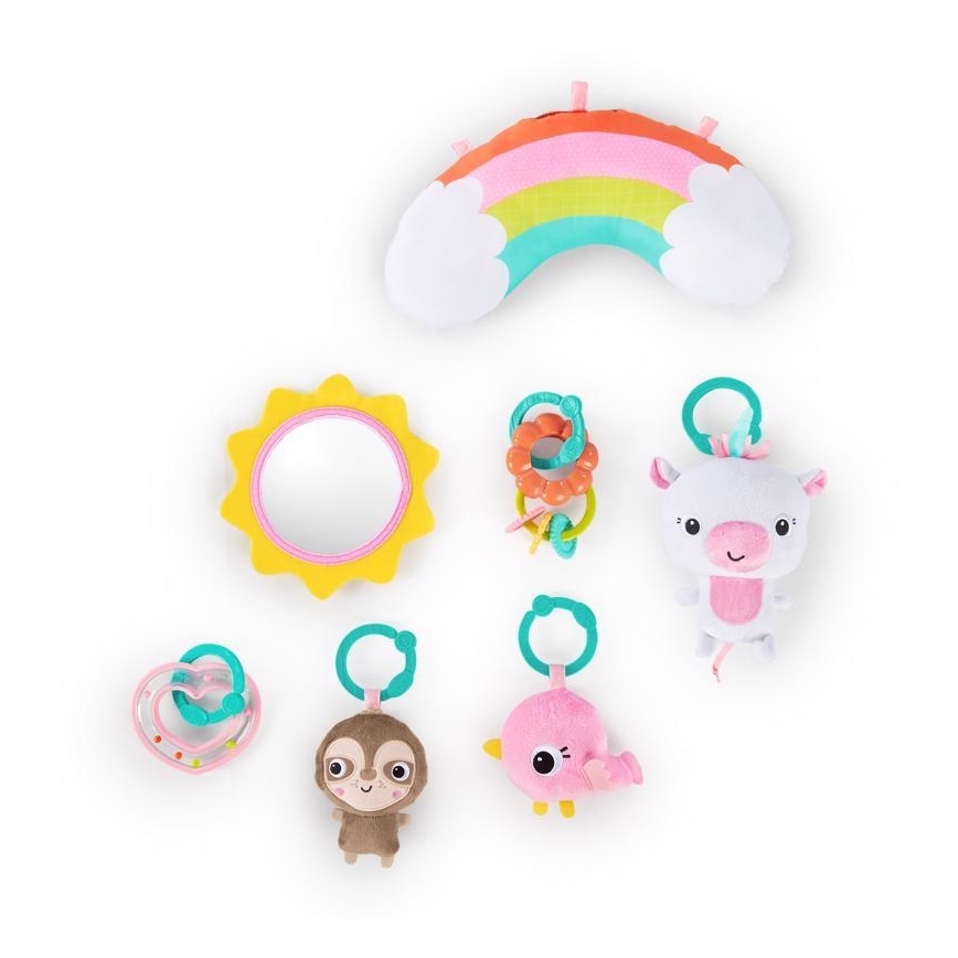 Bright Starts - Dětská hrací deka FLOORS OF FUN domeček