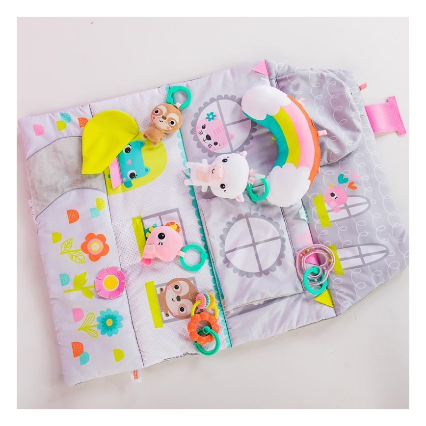 Bright Starts - Dětská hrací deka FLOORS OF FUN domeček