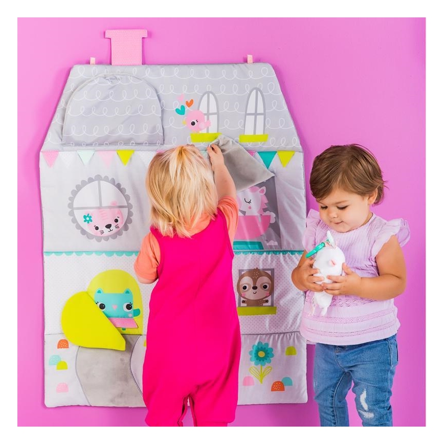 Bright Starts - Dětská hrací deka FLOORS OF FUN domeček