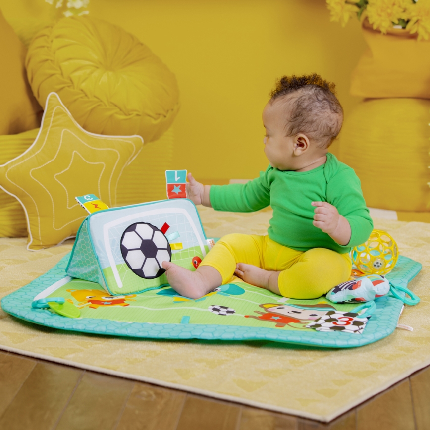 Bright Starts - Dětská hrací deka OBALL GRIP & KICK 3xAA